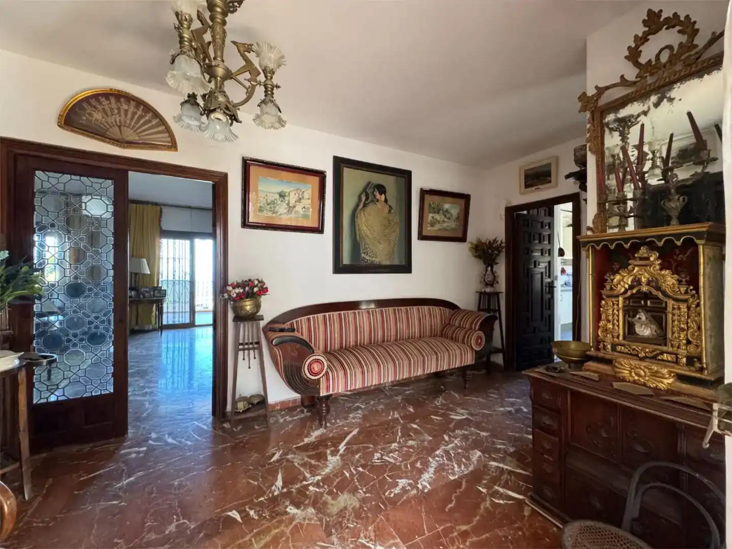 Sala d'estar de Pis en venda en Málaga amb Jardí privat, Traster i Piscina