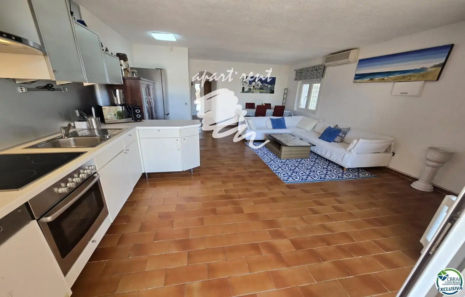 Sala de estar de Piso en venta en Empuriabrava con Aire acondicionado, Calefacción y Terraza
