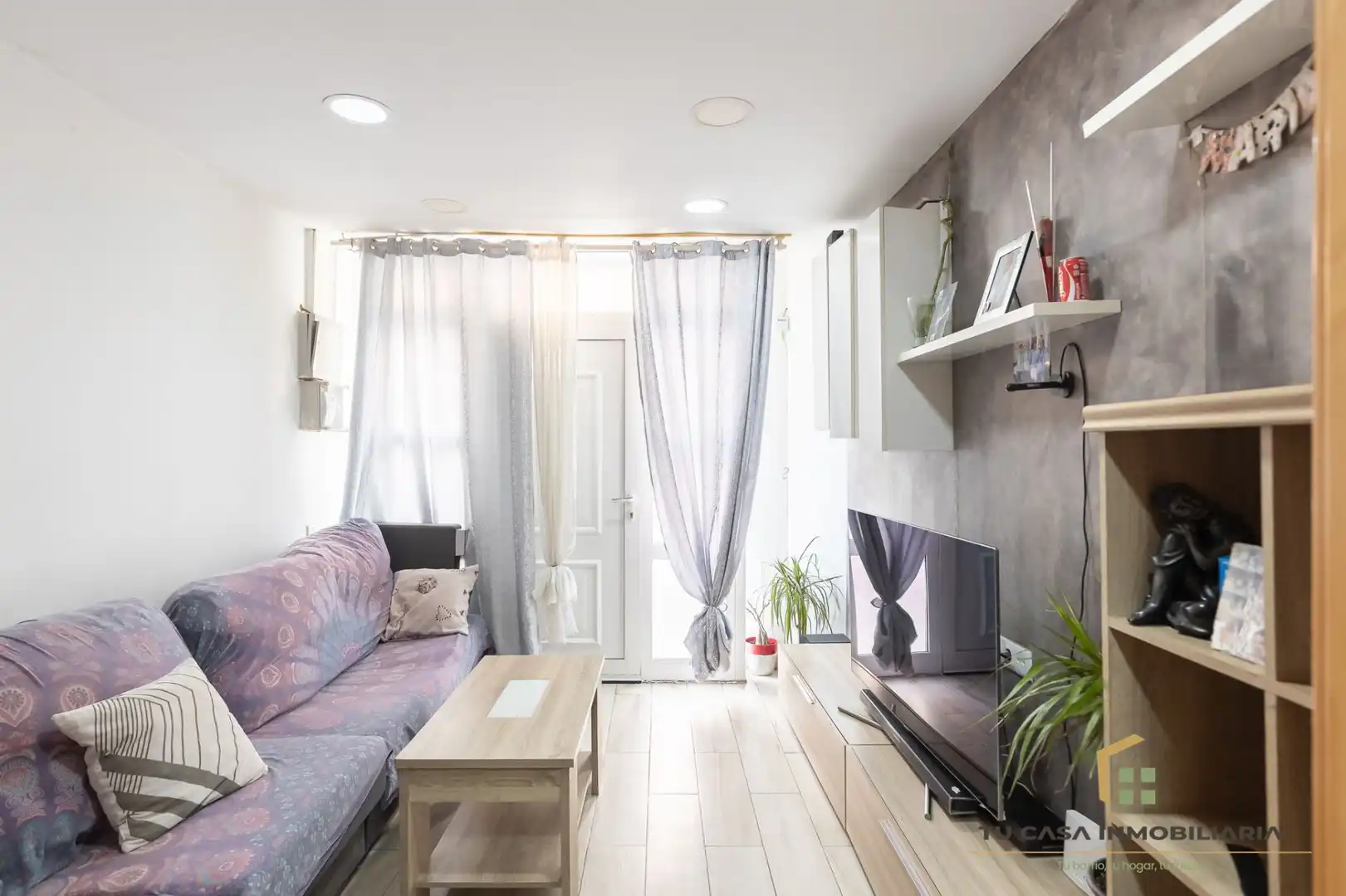Sala de estar de Apartamento en venta en Badalona