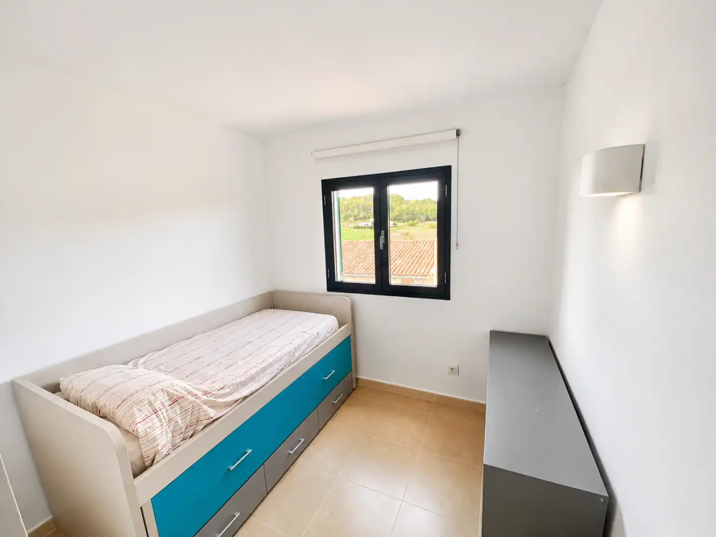 Schlafzimmer von Wohnung zur Miete in Sant Joan mit Klimaanlage, Terrasse und Möbliert