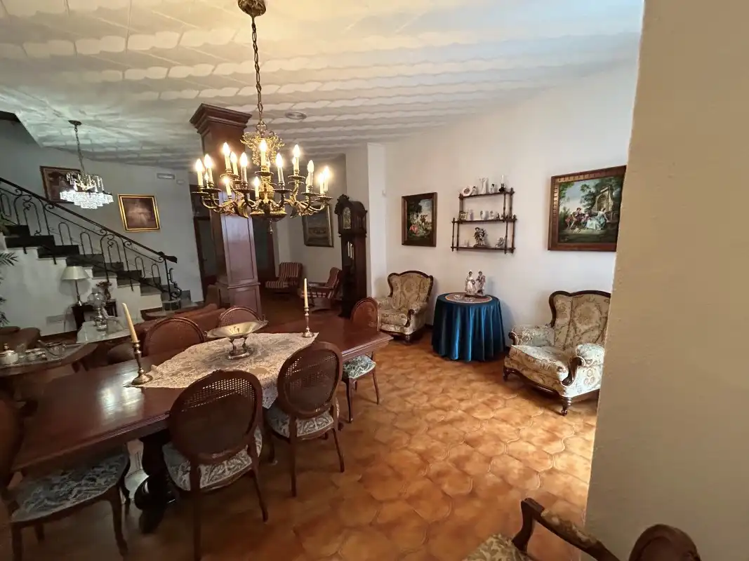 Dining room of Houses for sale in L'Alqueria de la Comtessa  with Air Conditioner, Terrace and Furnished