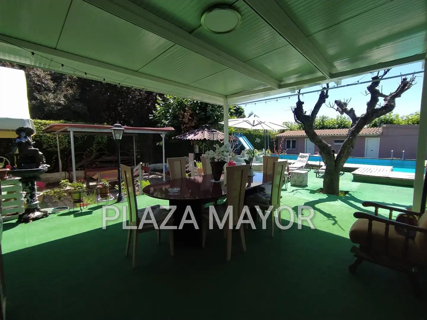 Terrassa de Casa o xalet en venda en El Pino de Tormes amb Calefacció, Jardí privat i Piscina