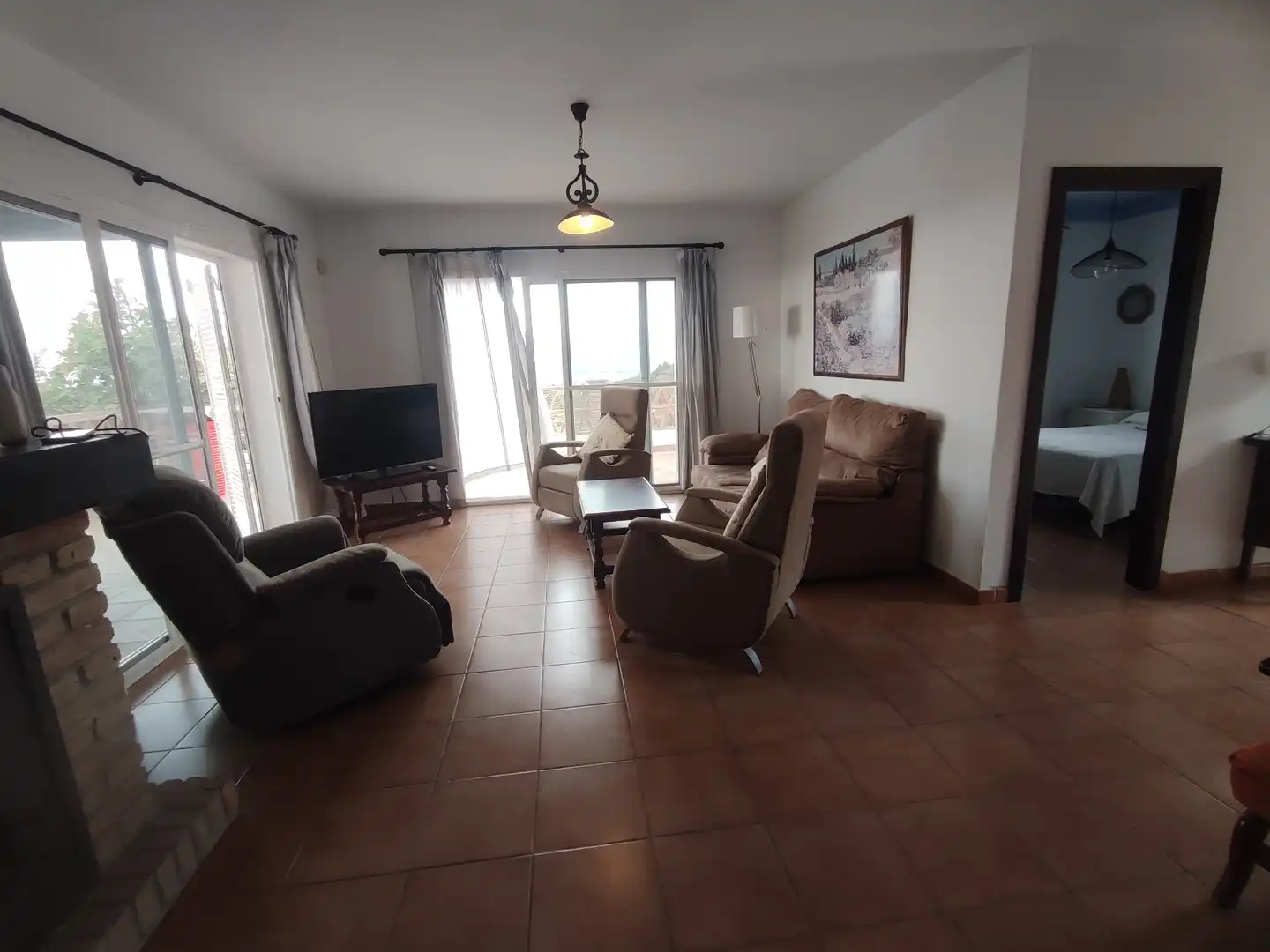 Sala de estar de Finca rústica en venta en Vélez-Málaga con Jardín privado, Terraza y Piscina