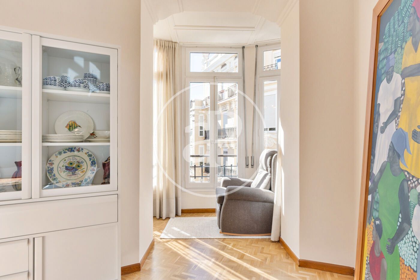 Living room of Flat for rent in  Valencia Capital  with Air Conditioner, Heating and Storage room