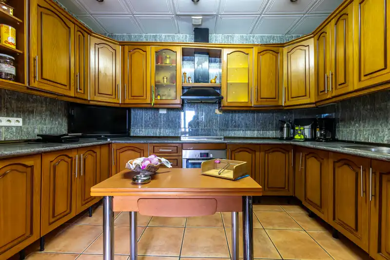 Cuina de Finca rústica en venda en Manzanares amb Calefacció, Jardí privat i Terrassa
