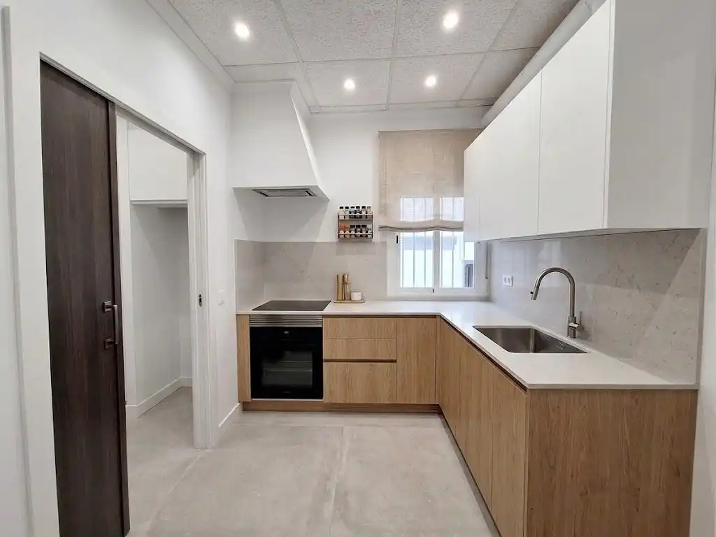 Kitchen of Houses for sale in Monóvar  / Monòver  with Air Conditioner, Heating and Private garden