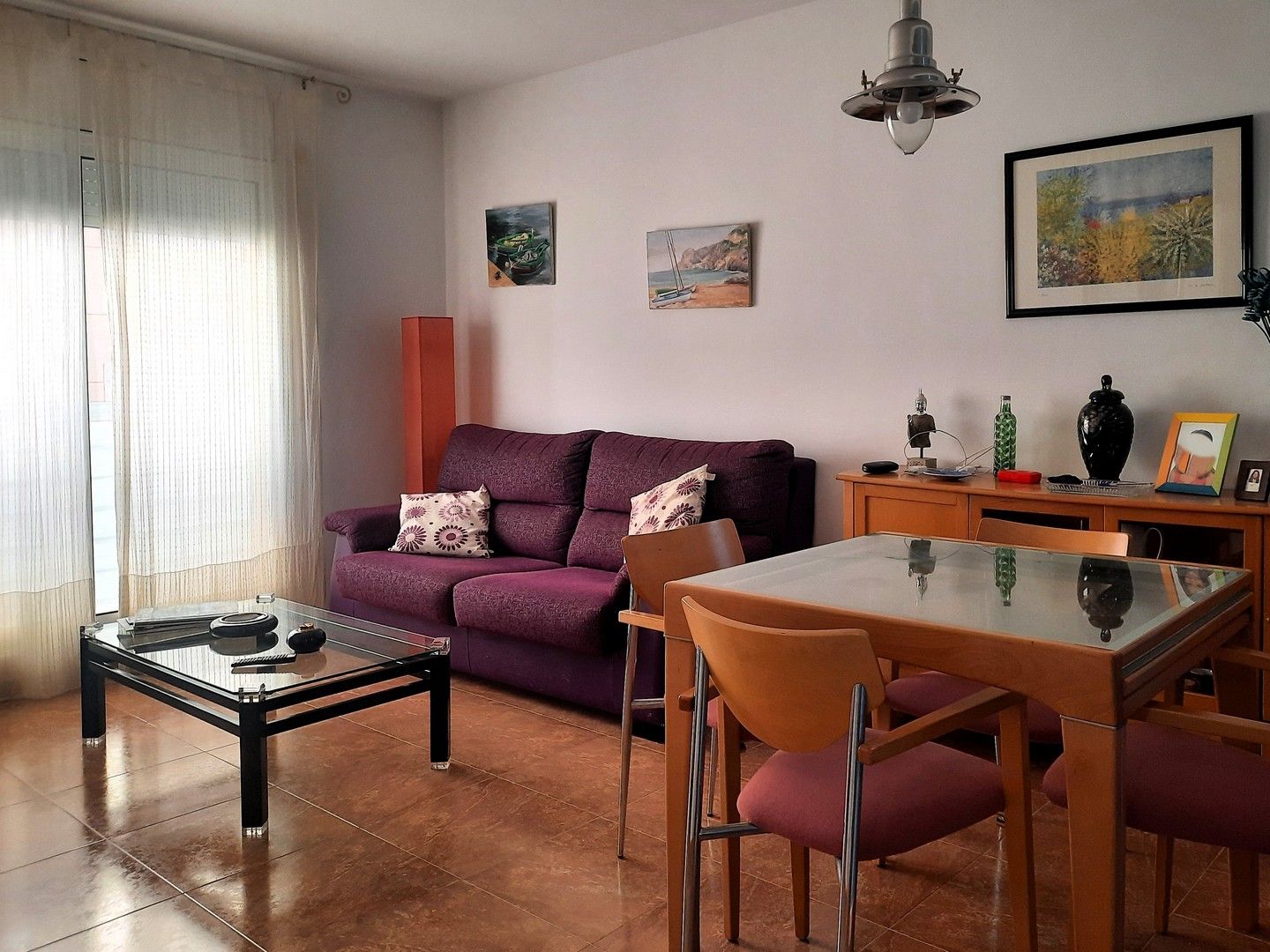 Sala d'estar de Pis en venda en L'Ametlla de Mar  amb Moblat