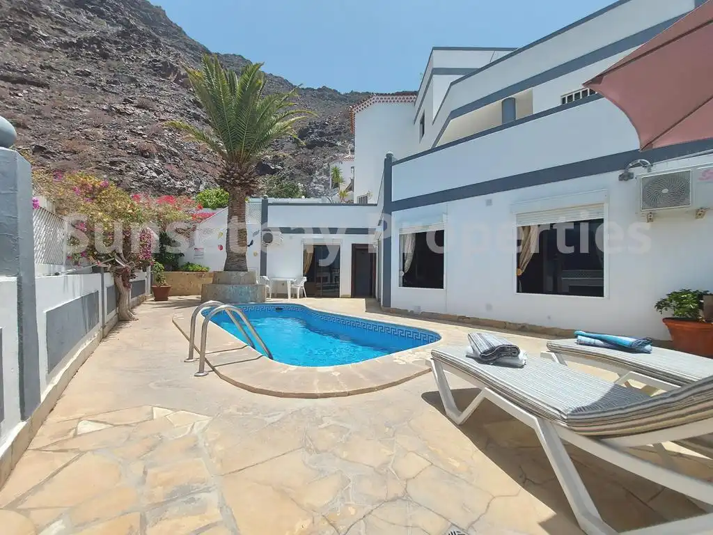 Exterior view of Houses for sale in Santiago del Teide  with Air Conditioner, Private garden and Terrace