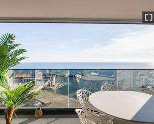 Terrace of Flat to rent in Badalona  with Air Conditioner, Heating and Furnished