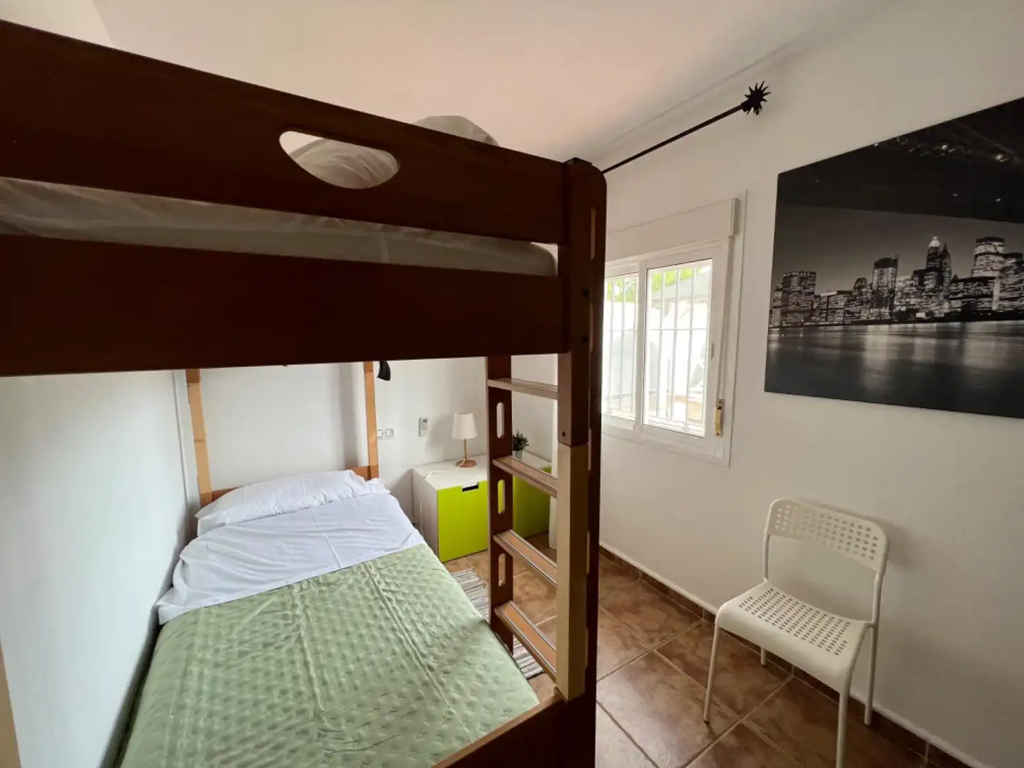 Dormitori de Casa o xalet de lloguer en Chiclana de la Frontera amb Aire condicionat, Jardí privat i Terrassa