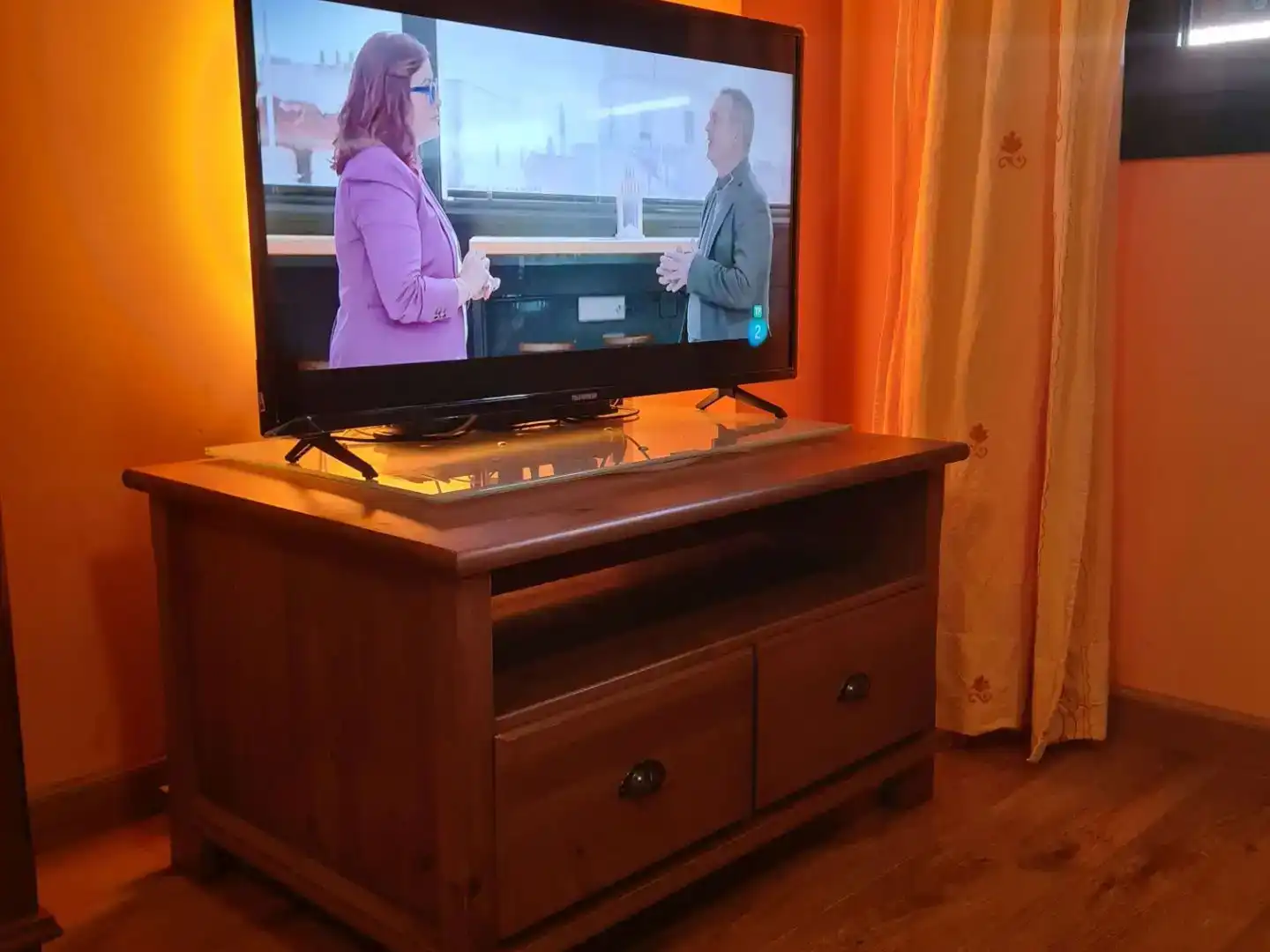 Living room of Flat for rent in Cangas del Narcea  with Furnished and Balcony