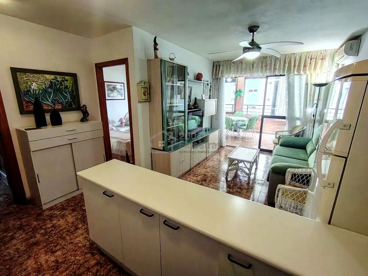 Living room of Flat for sale in Finestrat  with Air Conditioner, Terrace and Swimming Pool