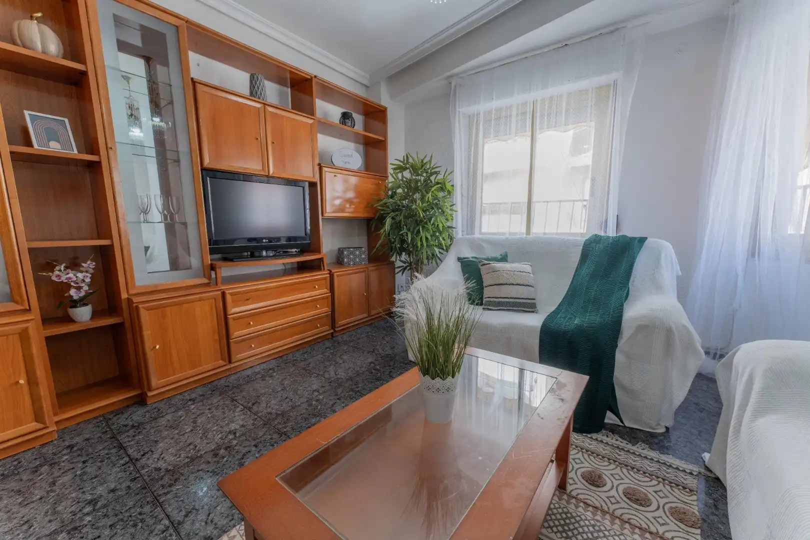 Sala de estar de Piso en venta en Elche / Elx con Amueblado