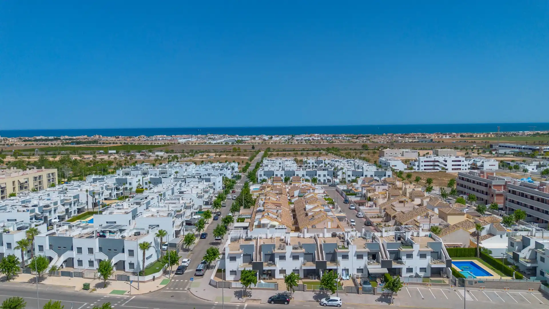 Exterior view of Ground floor for sale in Pilar de la Horadada  with Air Conditioner, Terrace and Swimming Pool