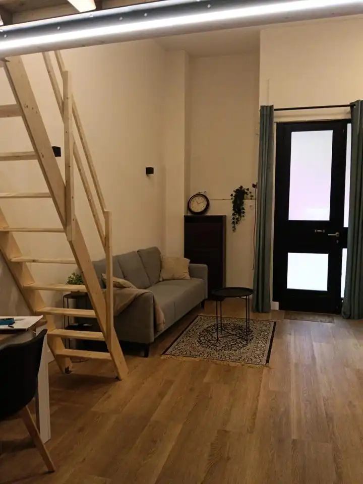 Sala d'estar de Estudi en venda en Madrid amb Aire condicionat, Calefacció i Moblat