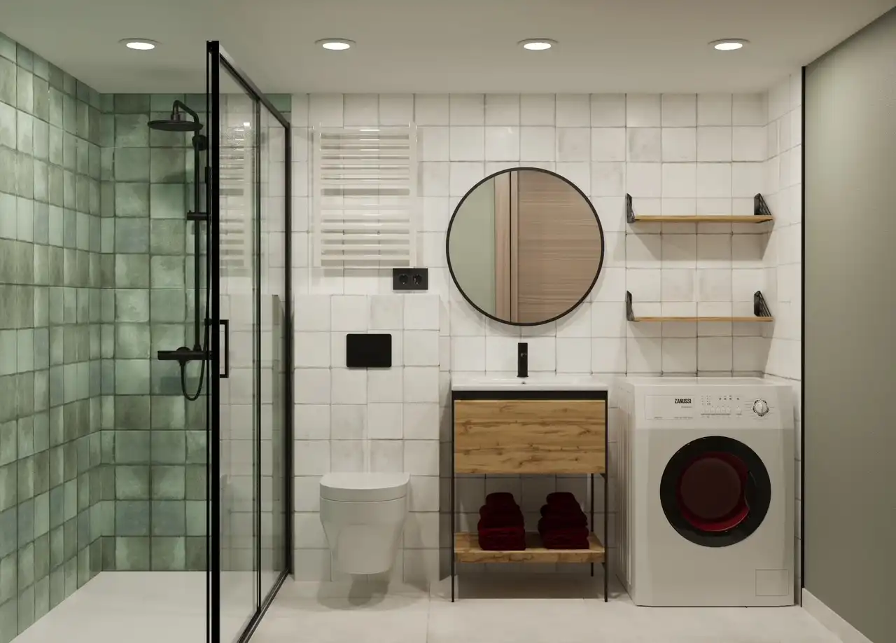 Baño de Piso en venta en Barcelona con Horno, Lavadora y Balcón