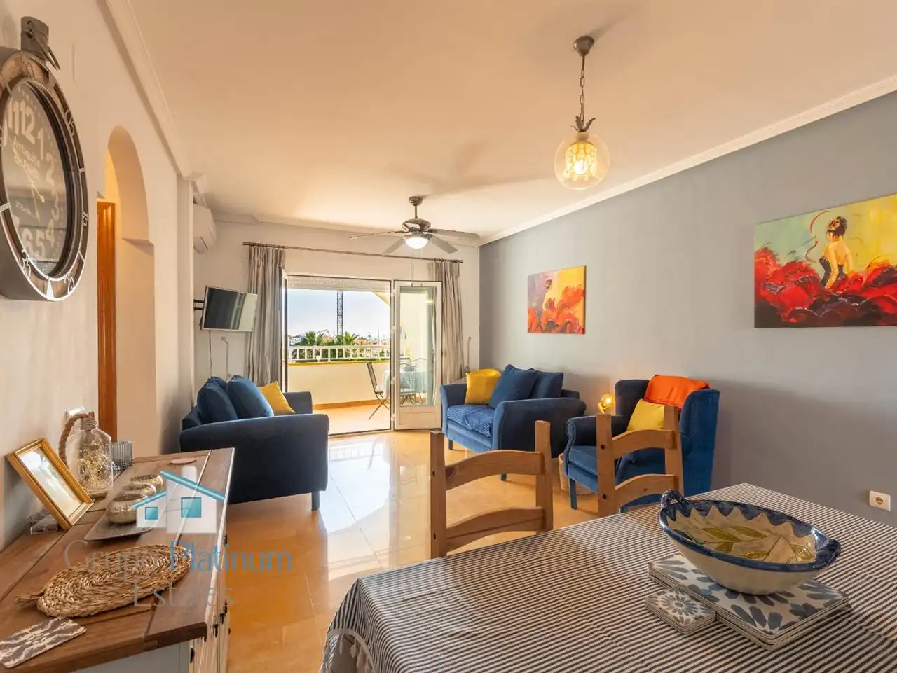 Living room of Apartments for sale in Pulpí  with Air Conditioner, Terrace and Swimming Pool