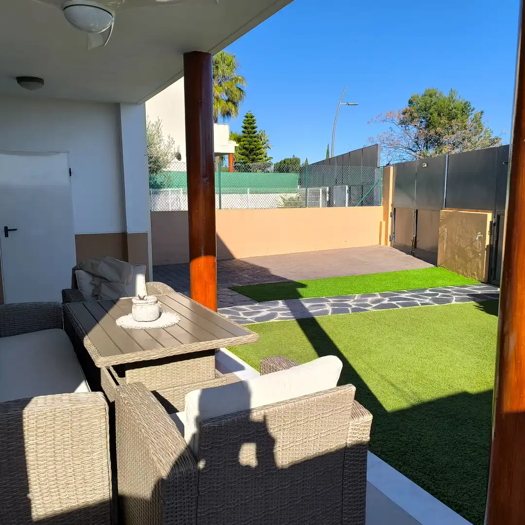 Terrasse von Haus oder Chalet zum Verkauf in Peñíscola / Peníscola mit Klimaanlage, Privatgarten und Parkett