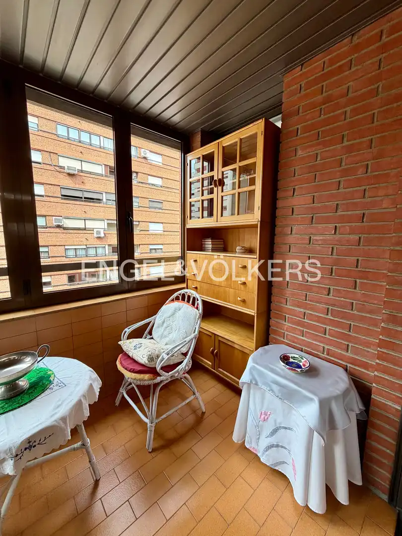 Balcony of Flat for rent in Valencia  with Air Conditioner, Heating and Balcony