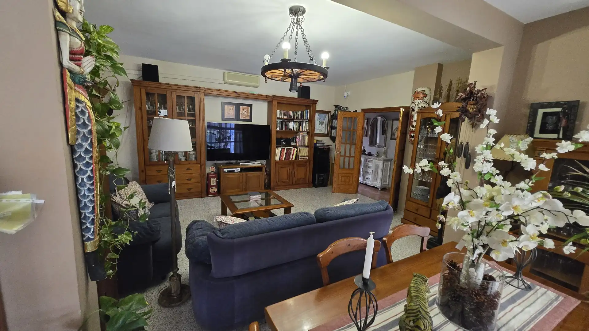 Living room of Houses for sale in Málaga  with Air Conditioner, Private garden and Terrace
