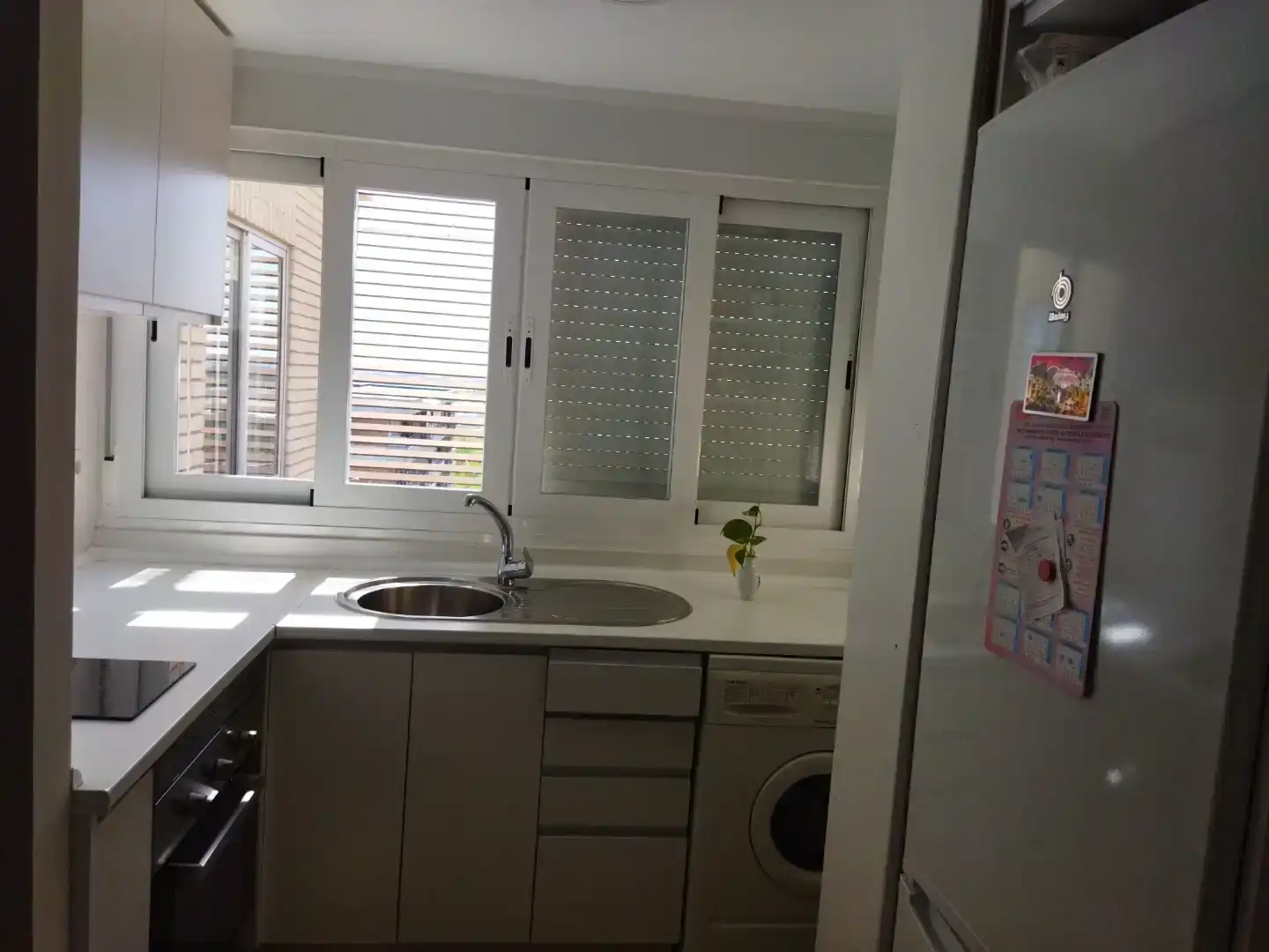 Kitchen of Flat for rent in Alcorcón  with Private garden, Furnished and Oven