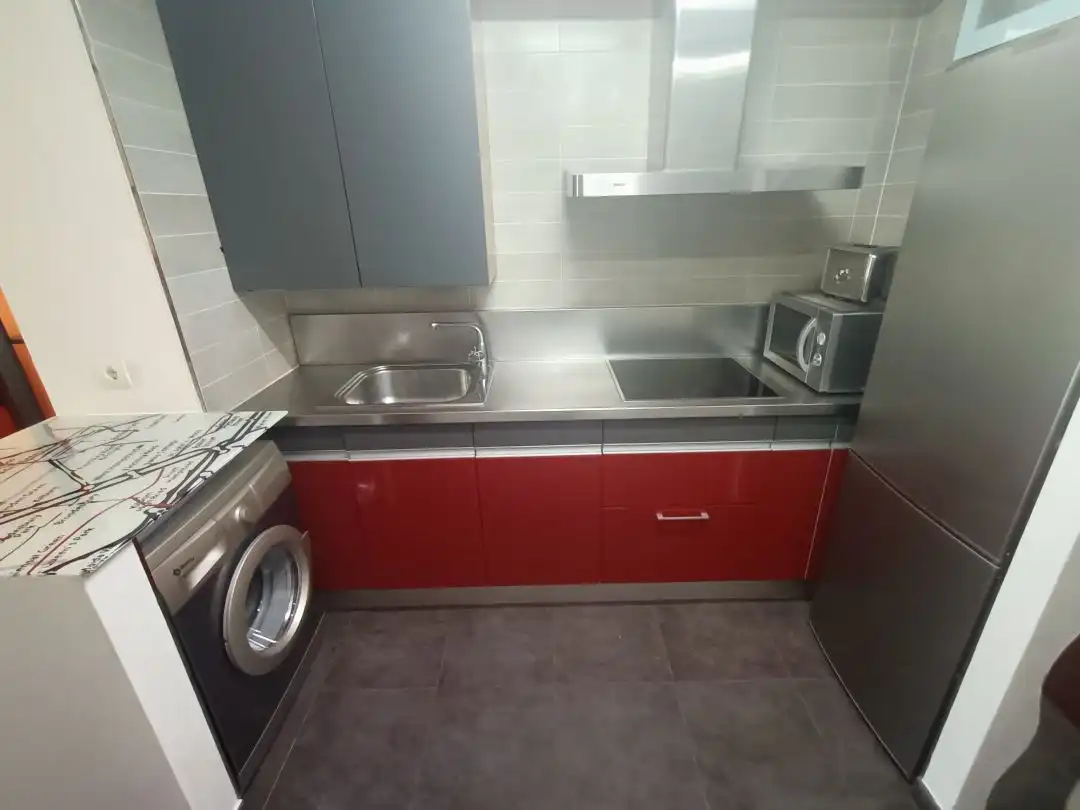 Küche von Wohnung zum Verkauf in Abadiño  mit Heizung, Privatgarten und Terrasse