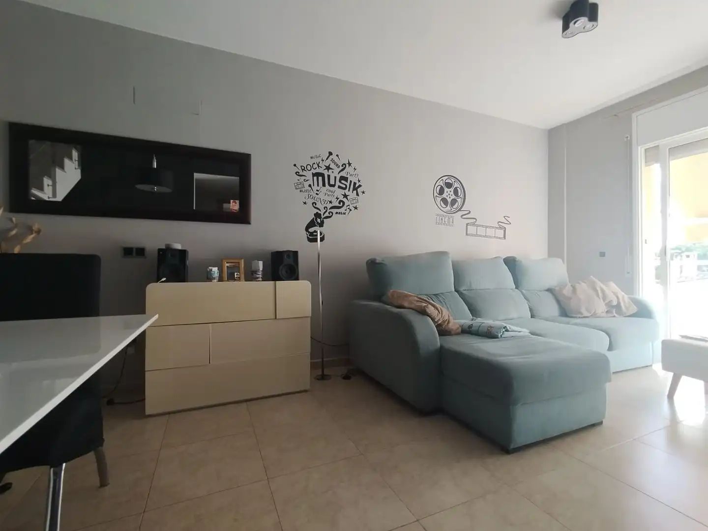 Sala d'estar de Àtic en venda en Palafolls amb Calefacció, Terrassa i Balcó