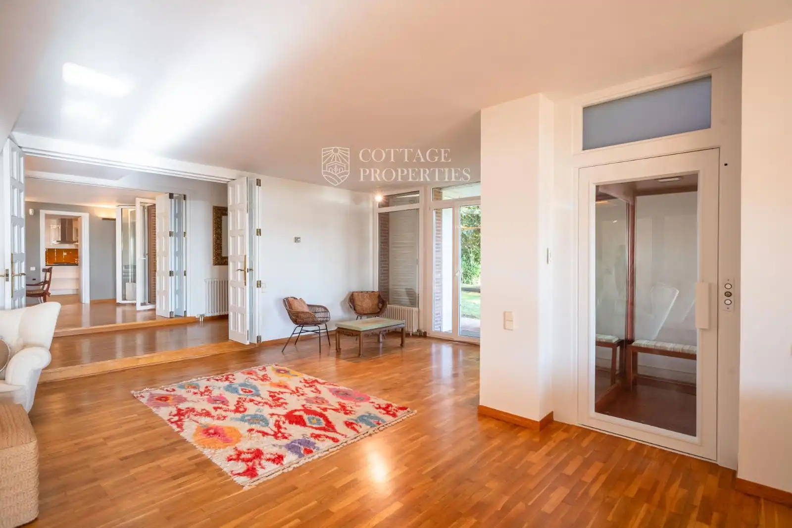 Sala de estar de Casa o chalet en venta en Sant Vicenç de Montalt con Aire acondicionado, Terraza y Amueblado