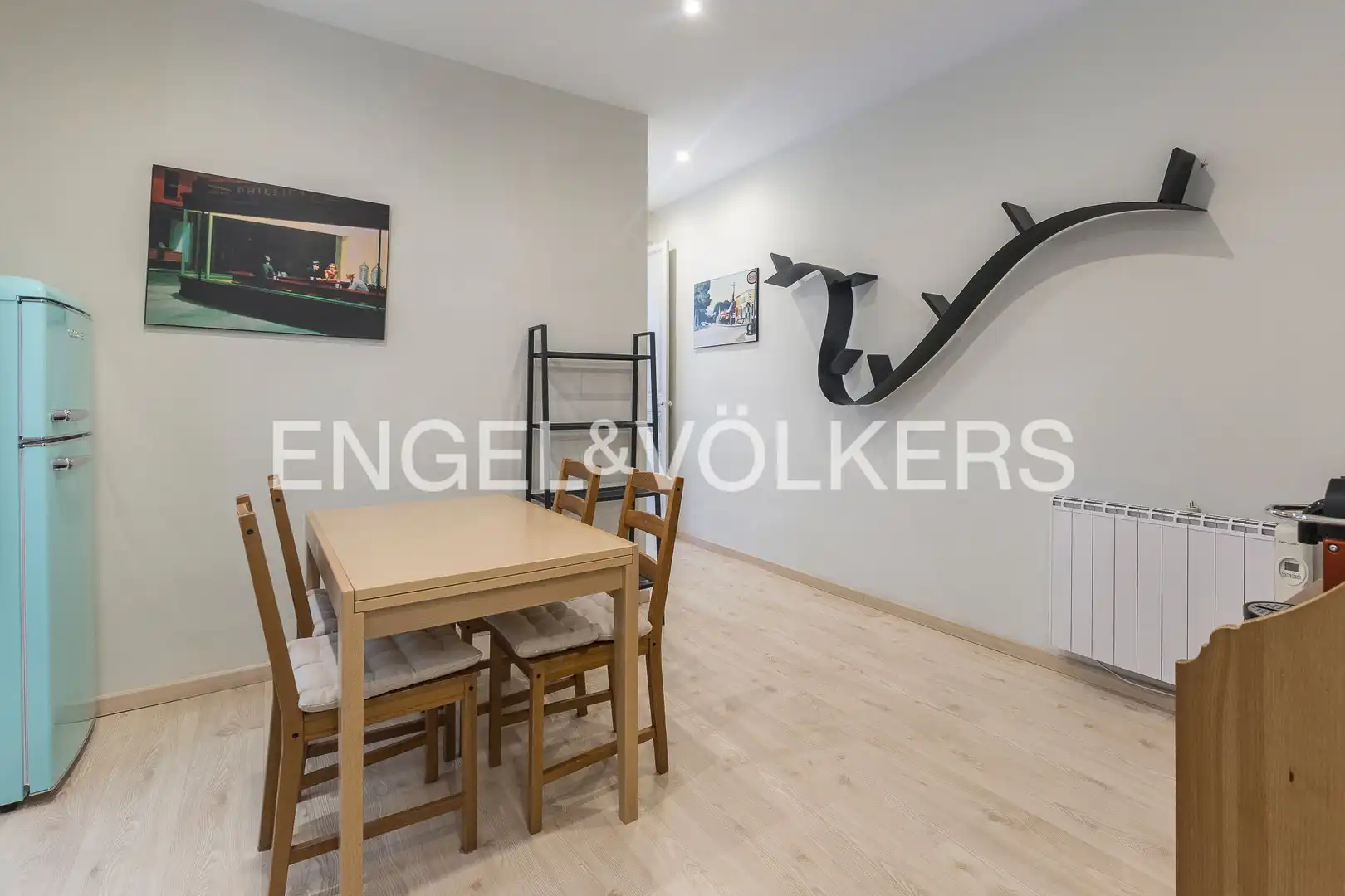 Dining room of Flat for rent in Barcelona  with Air Conditioner, Heating and Parquet flooring