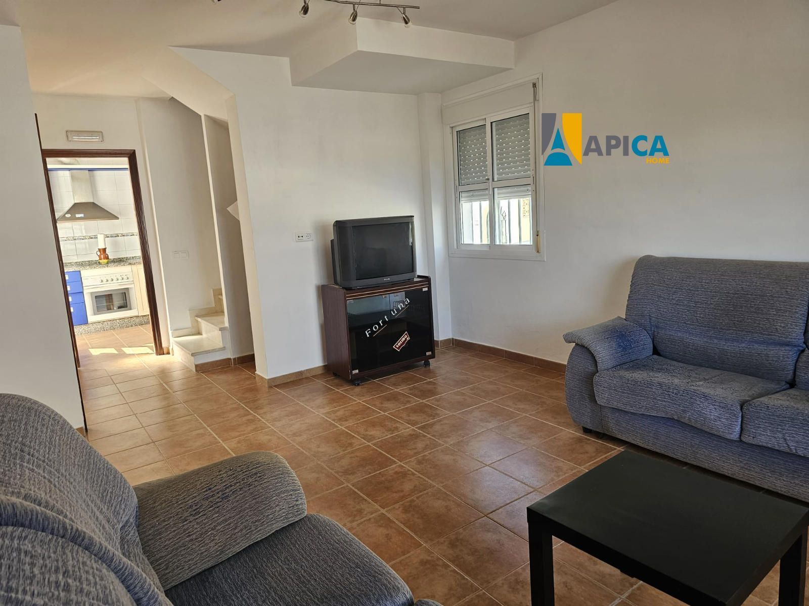 Sala de estar de Casa adosada en venta en Manilva