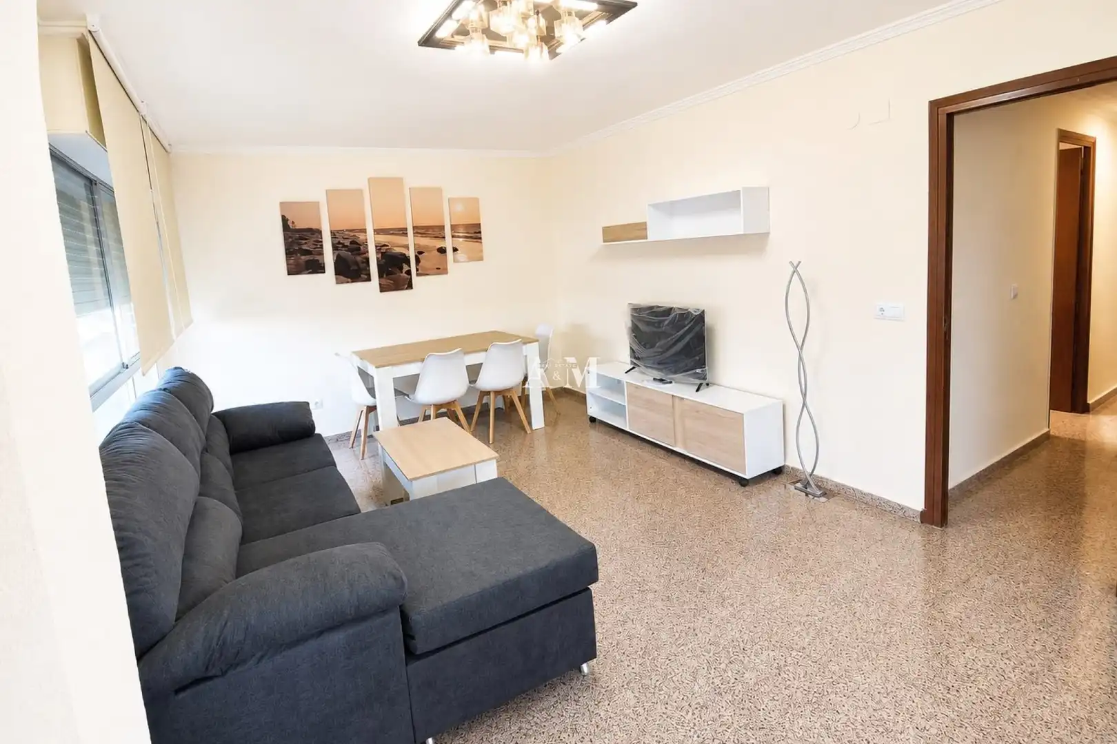 Sala de estar de Piso de alquiler en Almoradí con Calefacción, Terraza y Amueblado