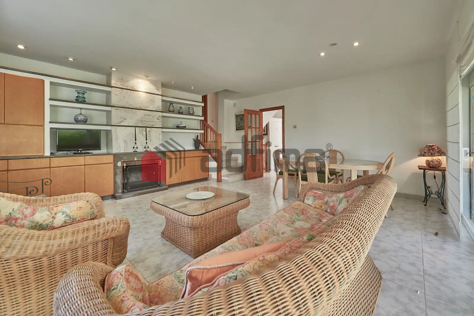 Sala de estar de Casa adosada en venta en Altafulla con Jardín privado, Amueblado y Piscina comunitaria