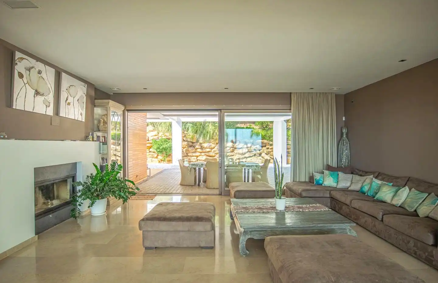 Sala de estar de Casa o chalet de alquiler en Sotogrande con Aire acondicionado, Jardín privado y Terraza