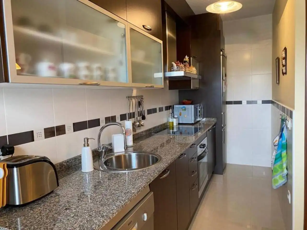 Kitchen of Flat for sale in Linyola  with Heating, Terrace and Furnished