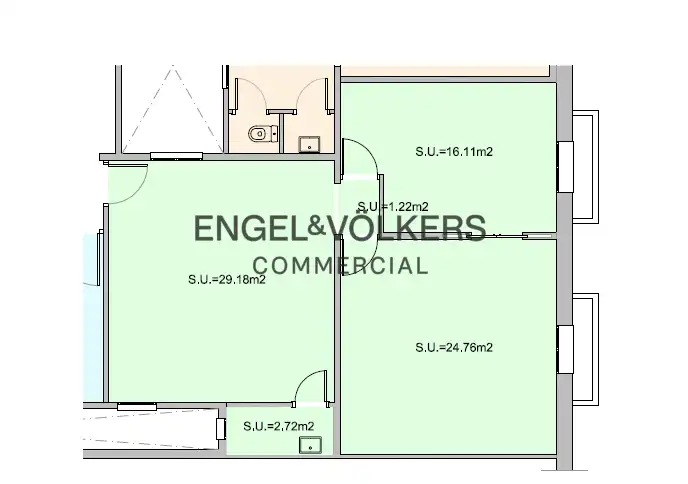 Office for rent in Barcelona  with Air Conditioner and Heating