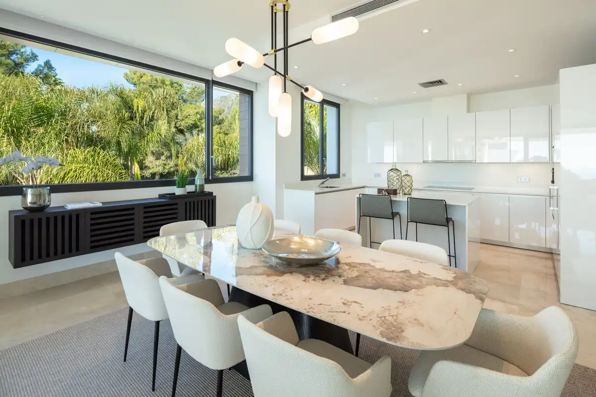 Dining room of Duplexes for sale in Marbella  with Air Conditioner and Community pool