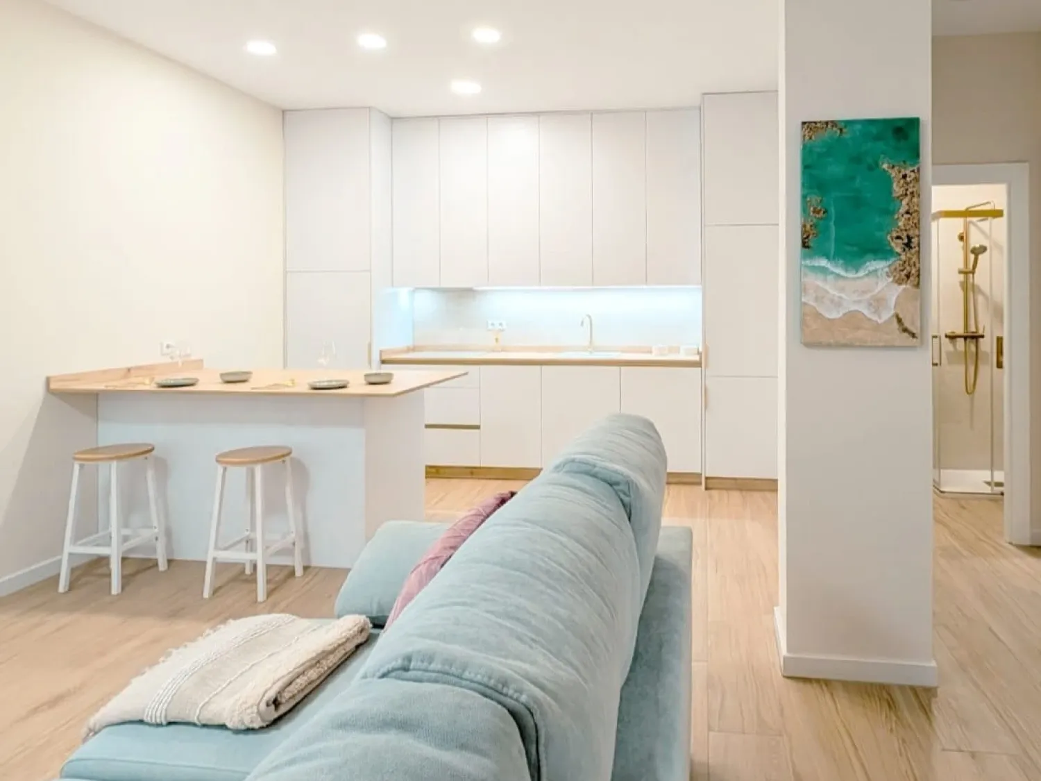 Living room of Flat for sale in  Murcia Capital  with Air Conditioner, Heating and Furnished