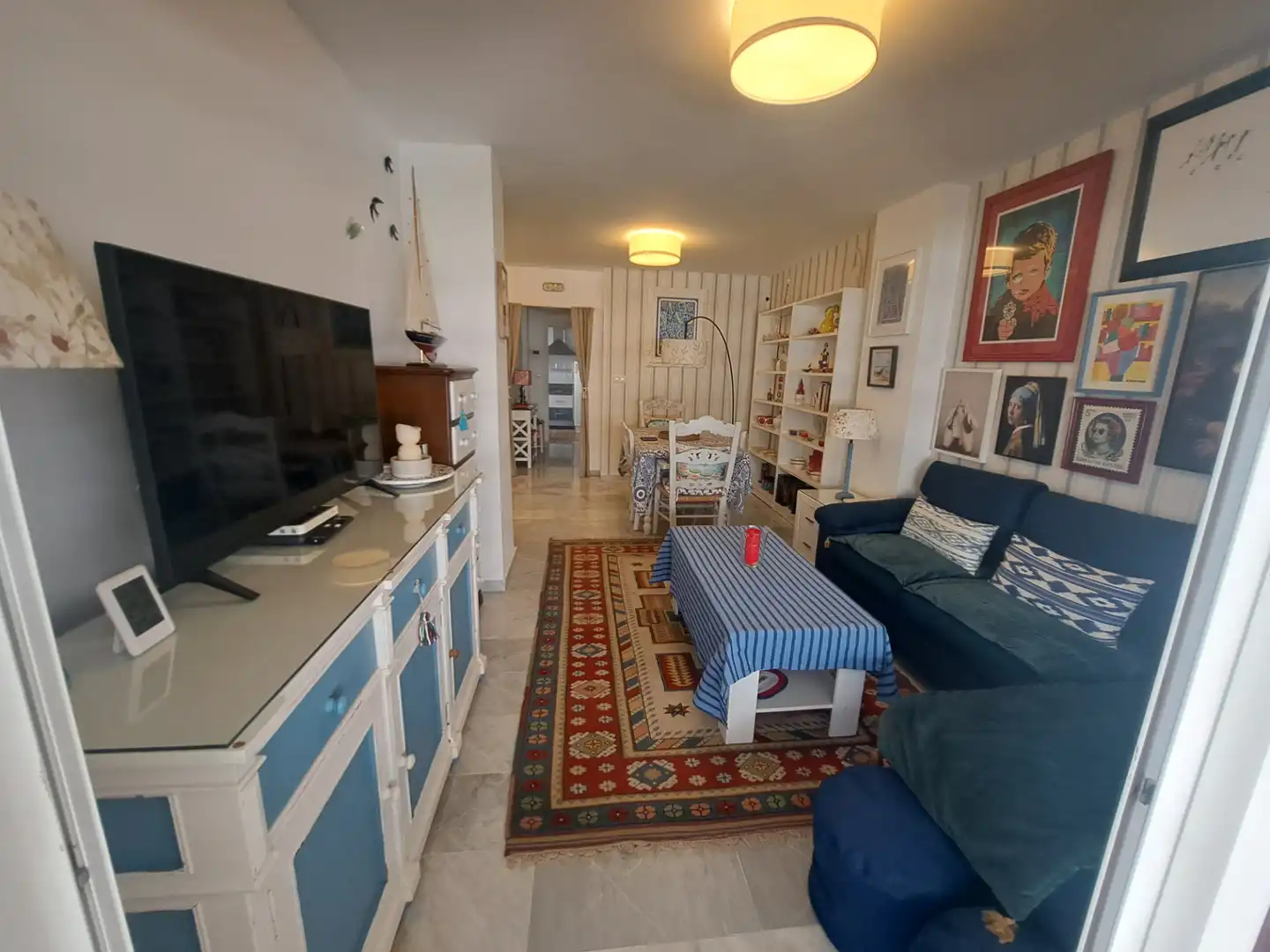 Wohnzimmer von Wohnung zur Miete in Marbella mit Heizung, Möbliert und Ofen