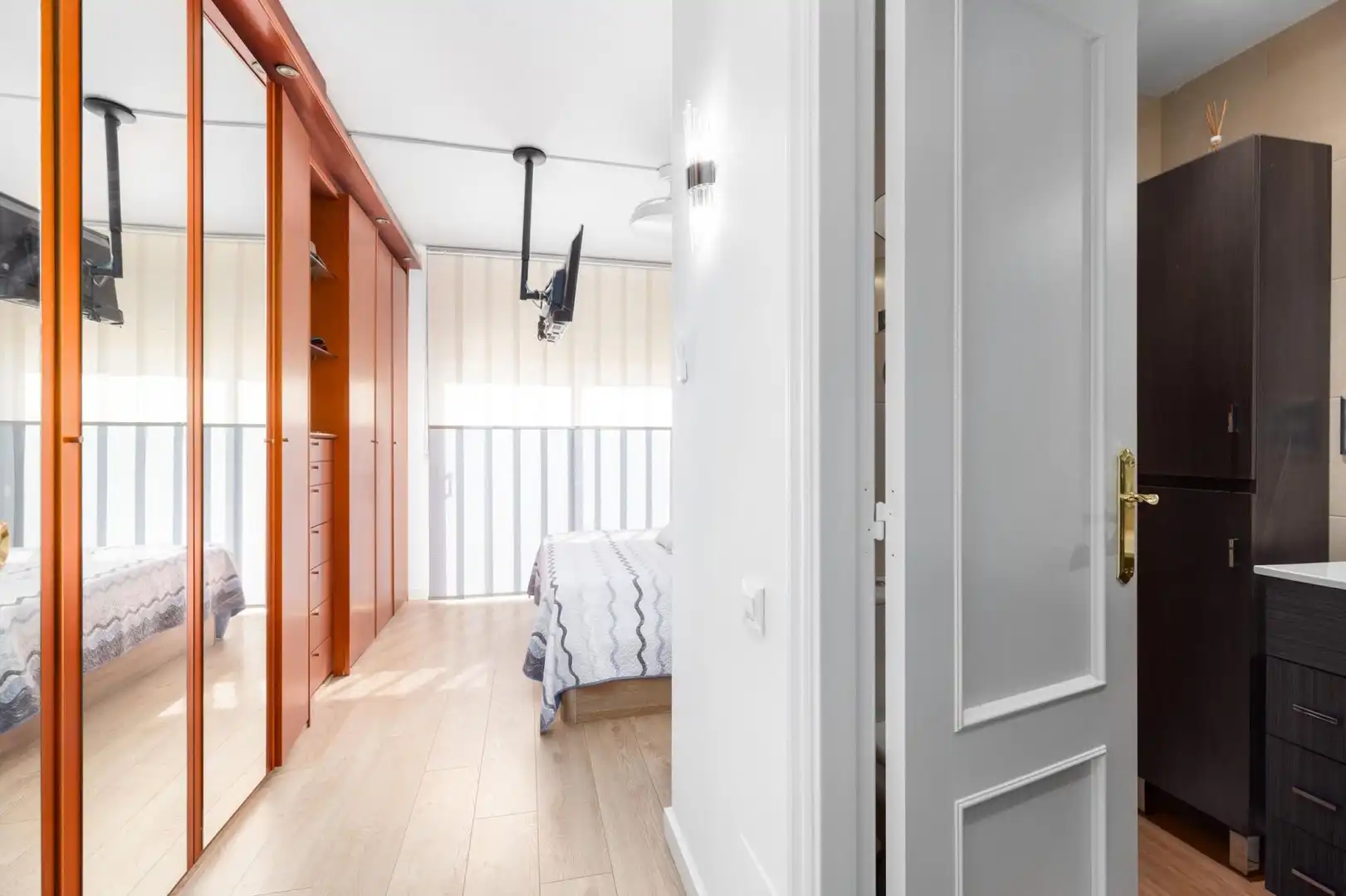 Schlafzimmer von Maisonette zum Verkauf in Mataró mit Klimaanlage, Möbliert und Balkon