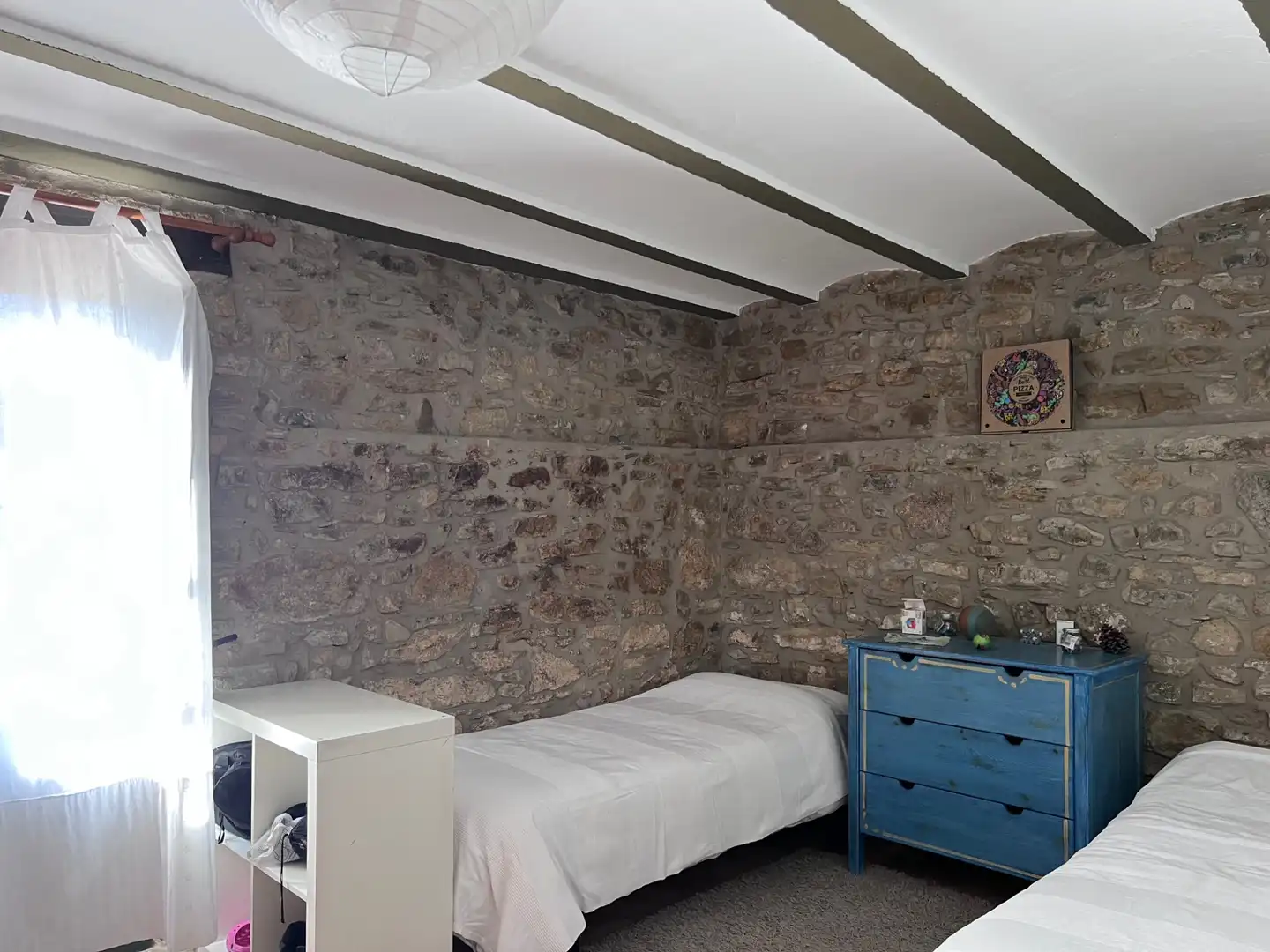 Dormitori de Finca rústica en venda en Mieres (Girona) amb Aire condicionat, Jardí privat i Parquet