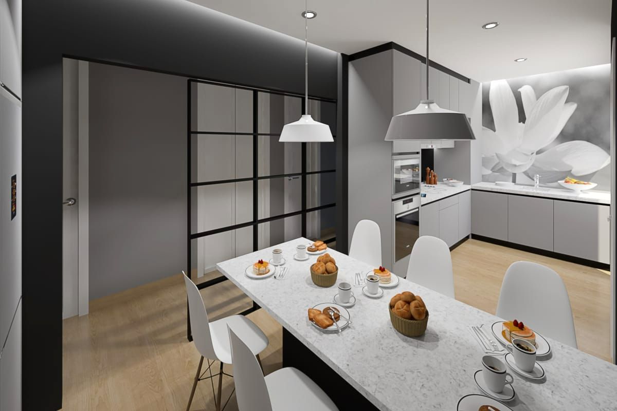 Kitchen of Flat for sale in Burgos Capital  with Heating, Parquet flooring and Terrace