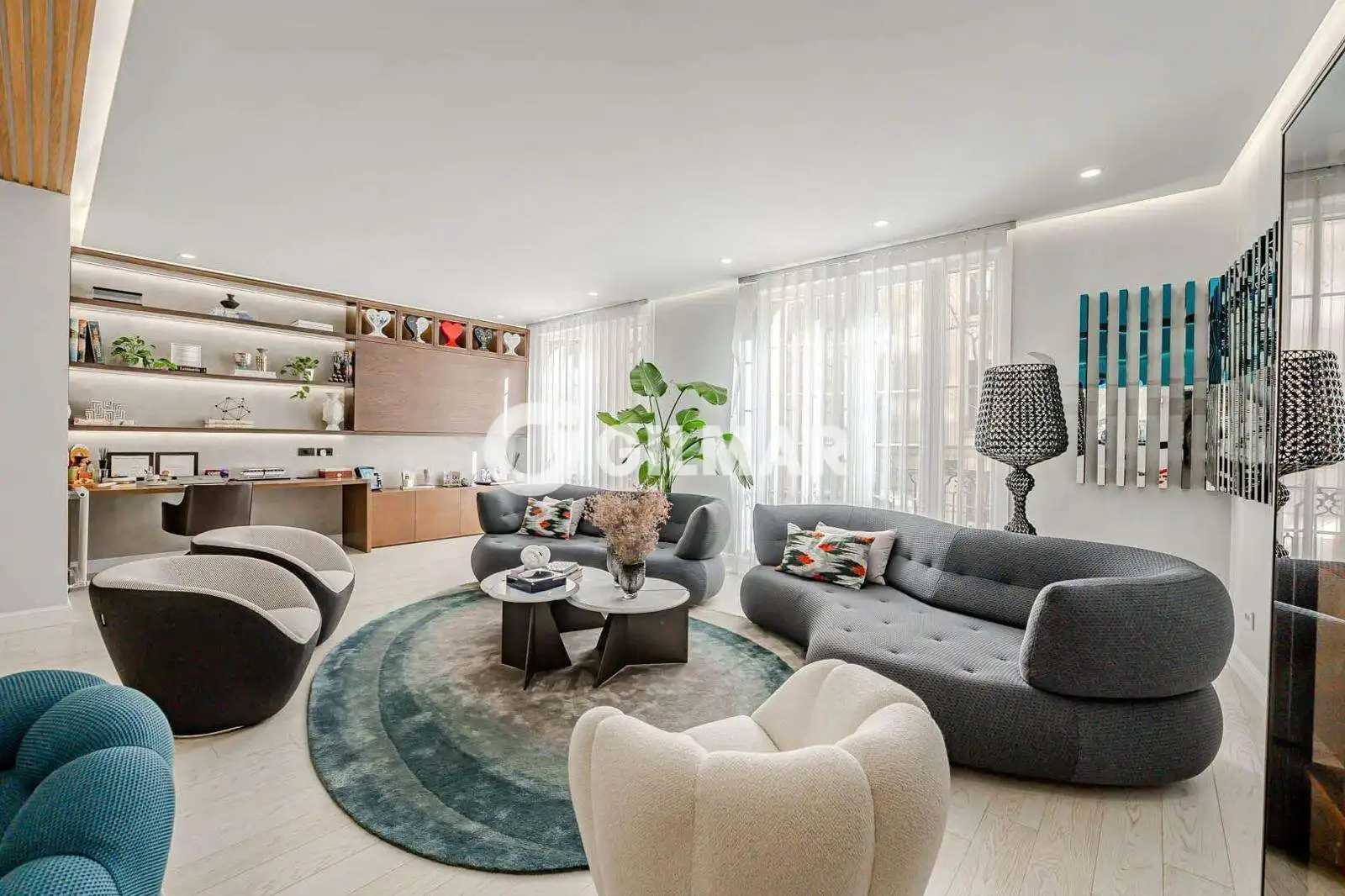 Sala de estar de Piso en venta en Barrio de Salamanca