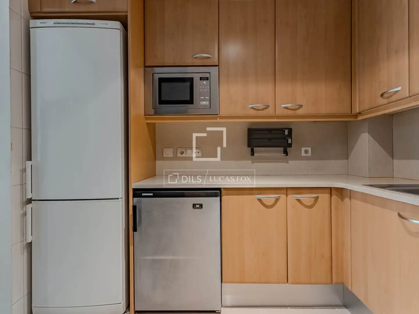 Cocina de Piso de alquiler en Barcelona con Aire acondicionado, Calefacción y Parquet