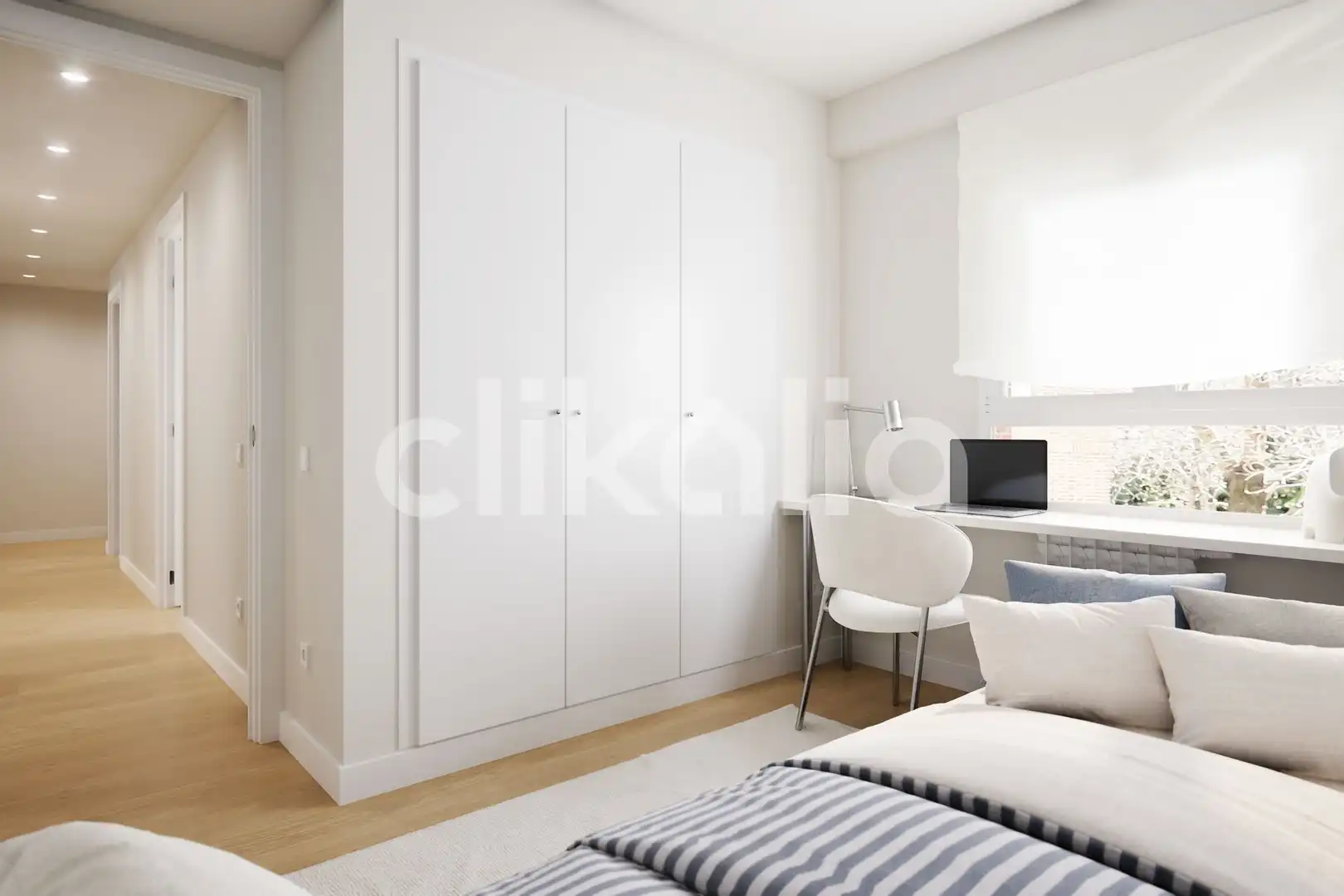 Bedroom of Flat for sale in Madrid  with Air Conditioner, Heating and Terrace