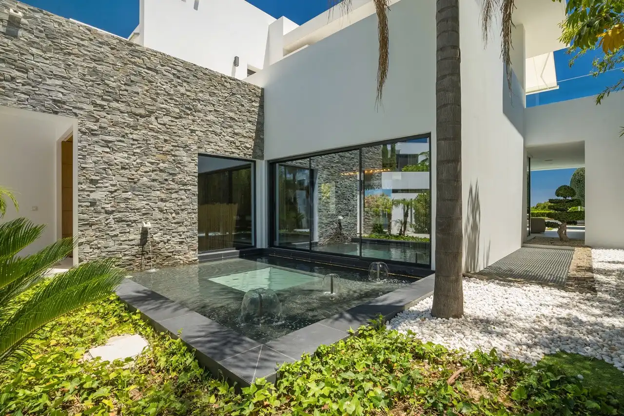 Exterior view of Houses for sale in Marbella  with Air Conditioner, Heating and Private garden