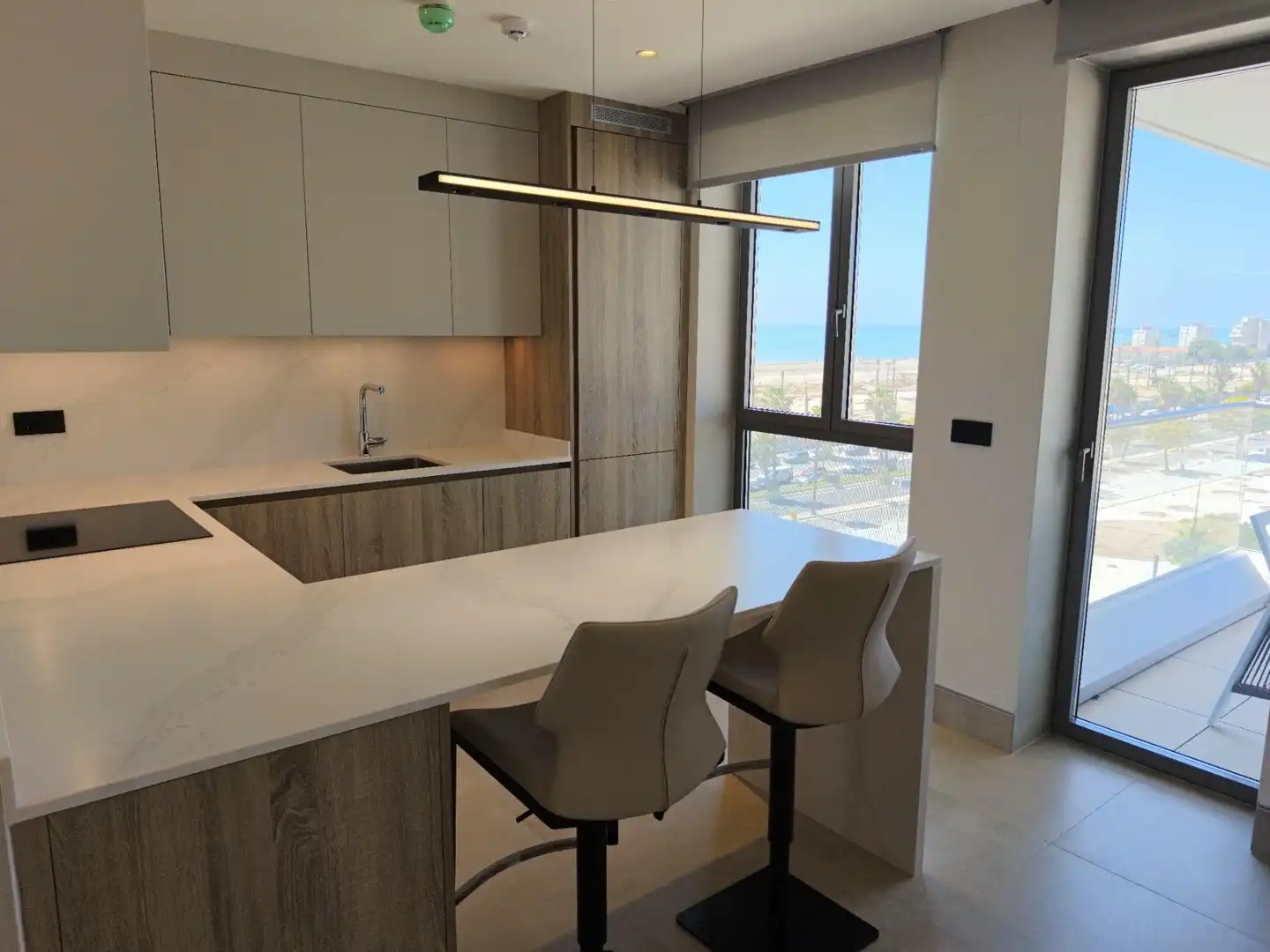 Cocina de Piso de alquiler en Málaga con Aire acondicionado, Calefacción y Terraza