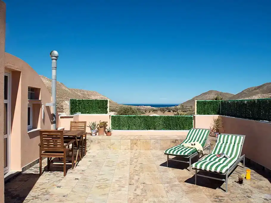 Terrasse von Wohnung zur Miete in Rodalquilar - La Isleta