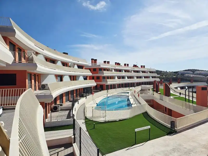 Piscina de Apartament de lloguer en Mijas amb Aire condicionat, Calefacció i Terrassa