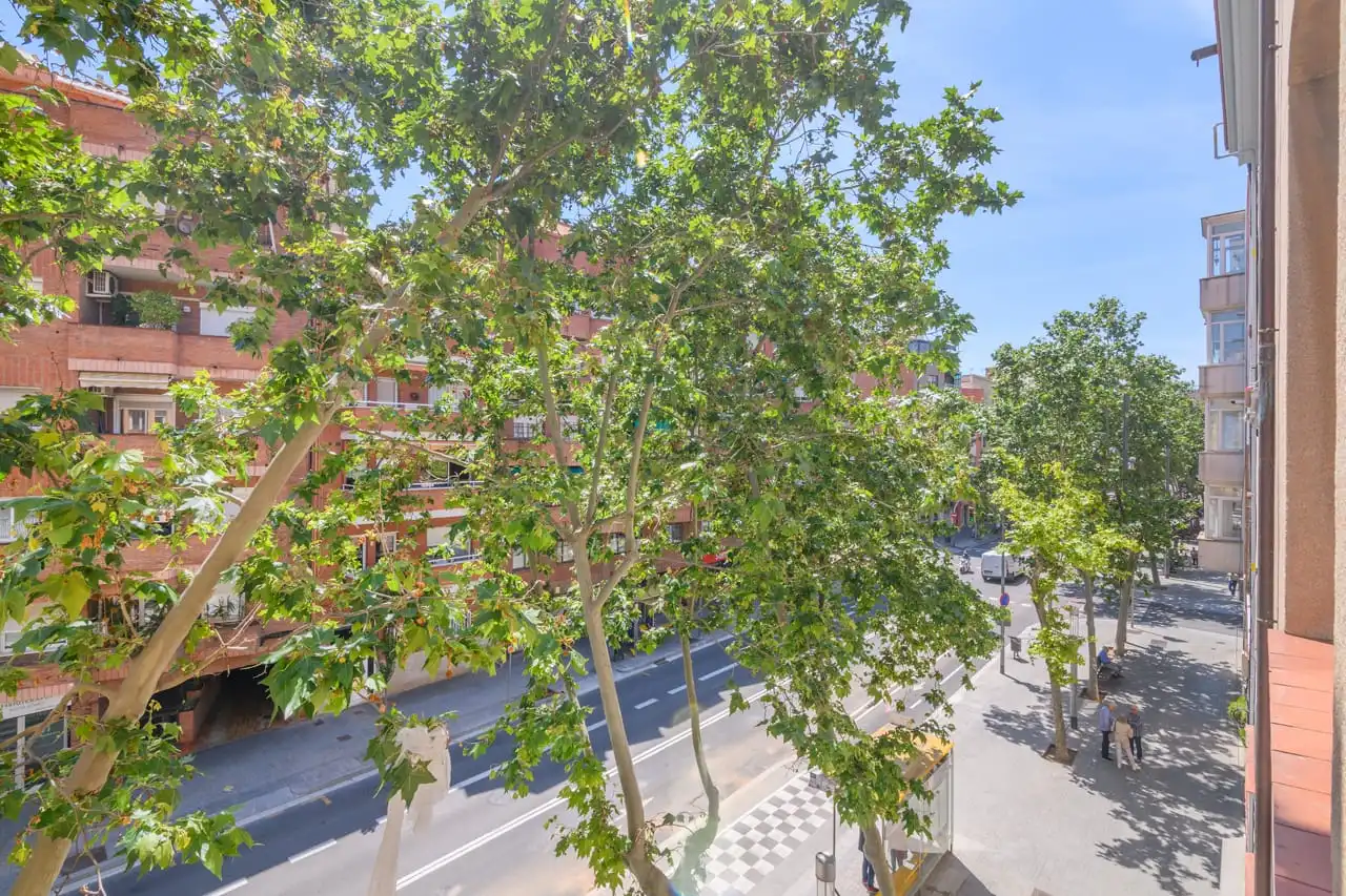 Vista exterior de Pis en venda en Barcelona amb Parquet, Terrassa i Traster