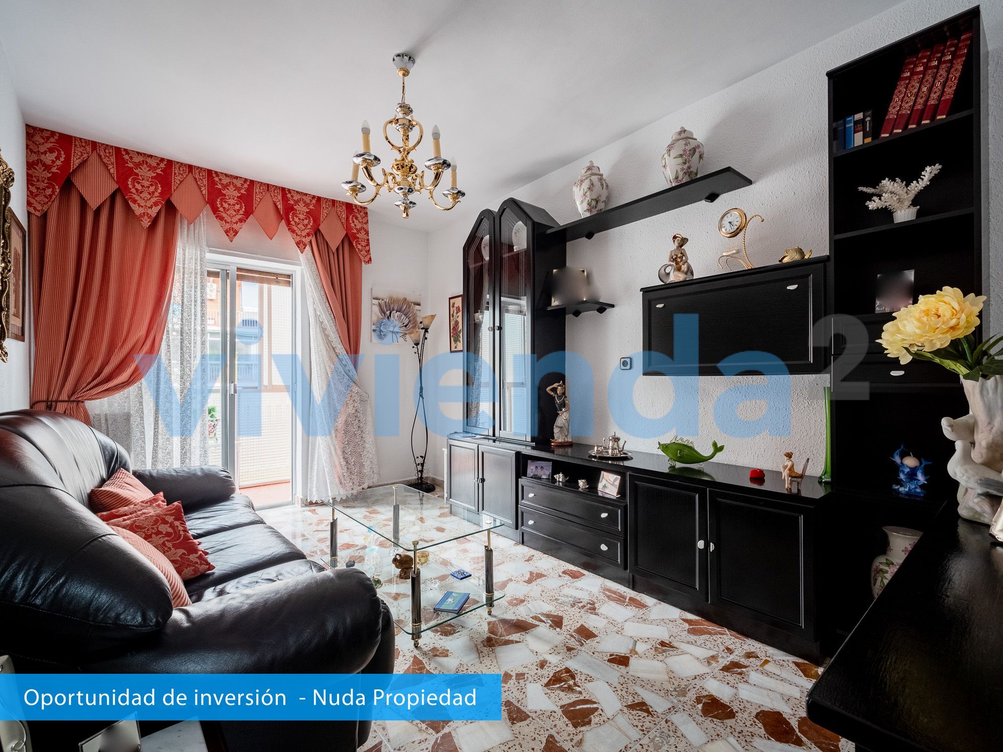 Living room of Flat for sale in  Madrid Capital  with Air Conditioner, Terrace and Storage room